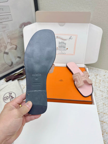 HM 26ss Oran Sandals Light Pink Cowhide 625226