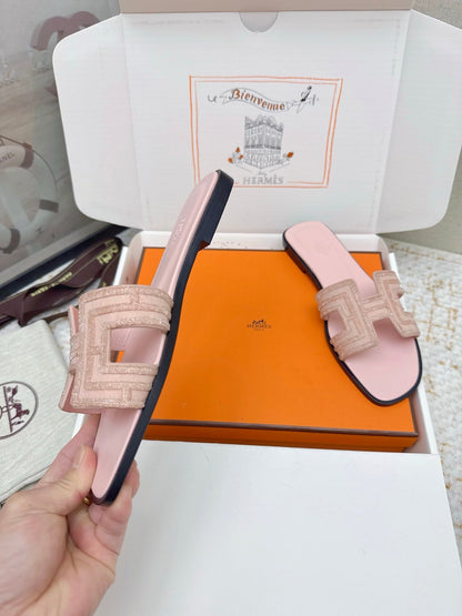 HM 26ss Oran Sandals Light Pink Cowhide 625226