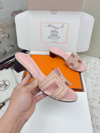 HM 26ss Oran Sandals 50 Light Pink Cowhide 625229