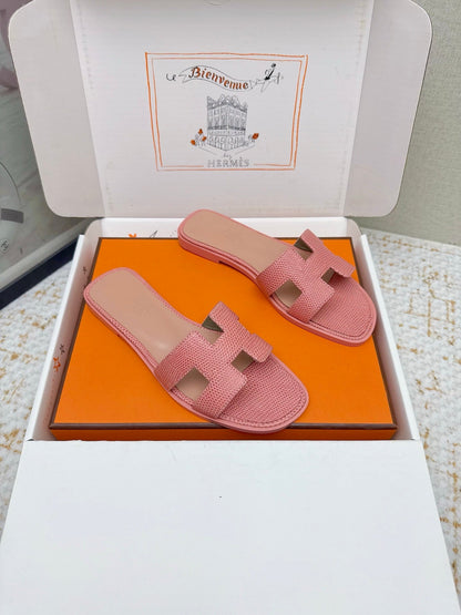HM 26ss Oran Sandals Pink Cowhide 625041