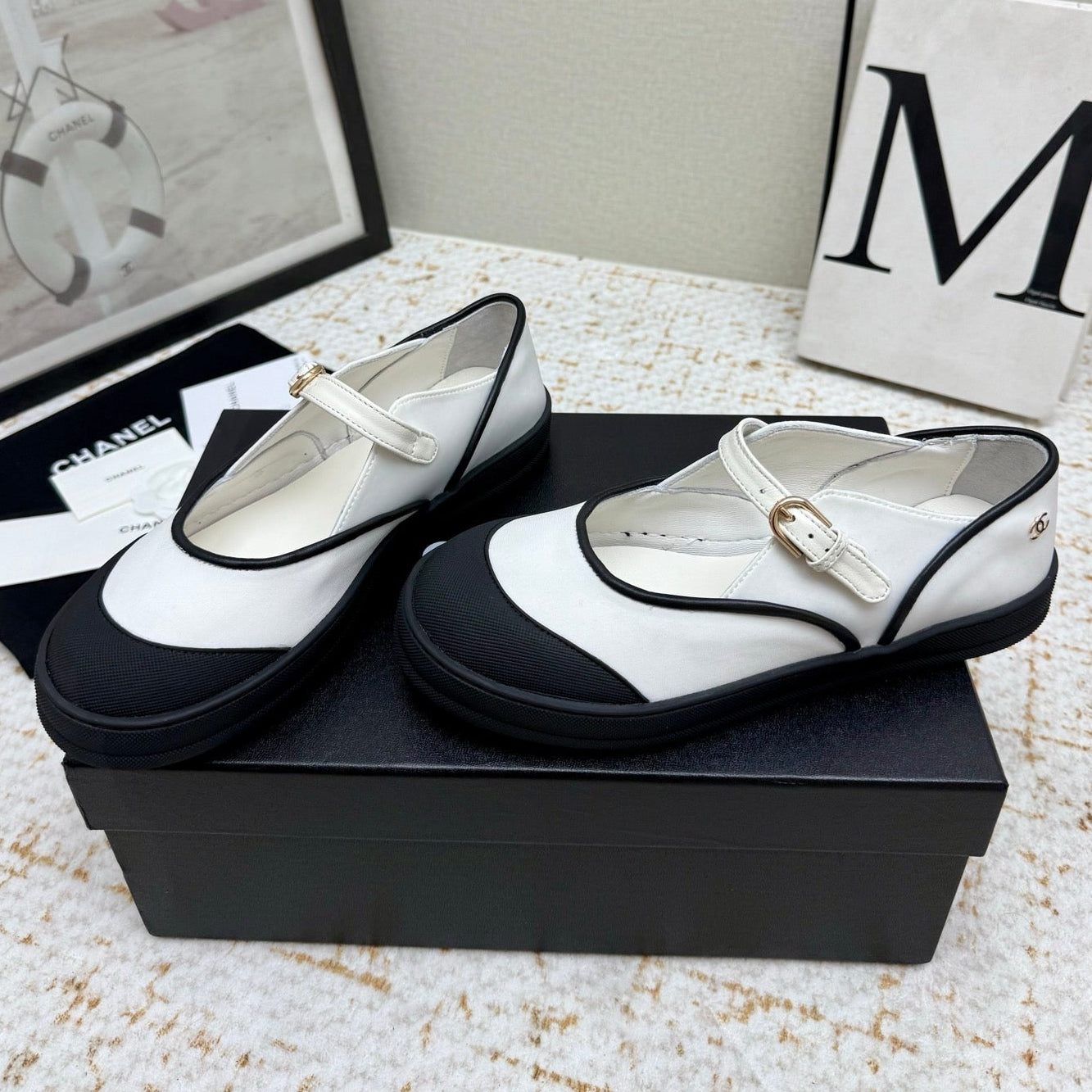 Chanel 2026 Coco Beach Mary Jane Shoes Synthetic Fabric Rubber 790967