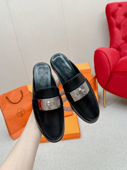 HM 2026 Mule Calfskin Suede 859384