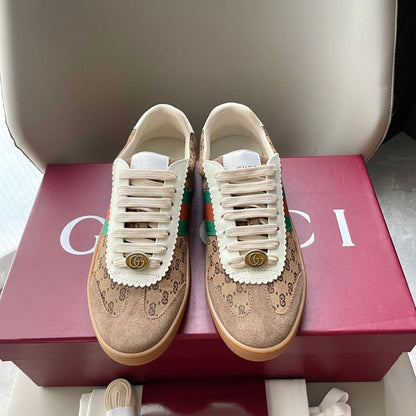GG 26 Sneaker Brown Canvas Suede 632802