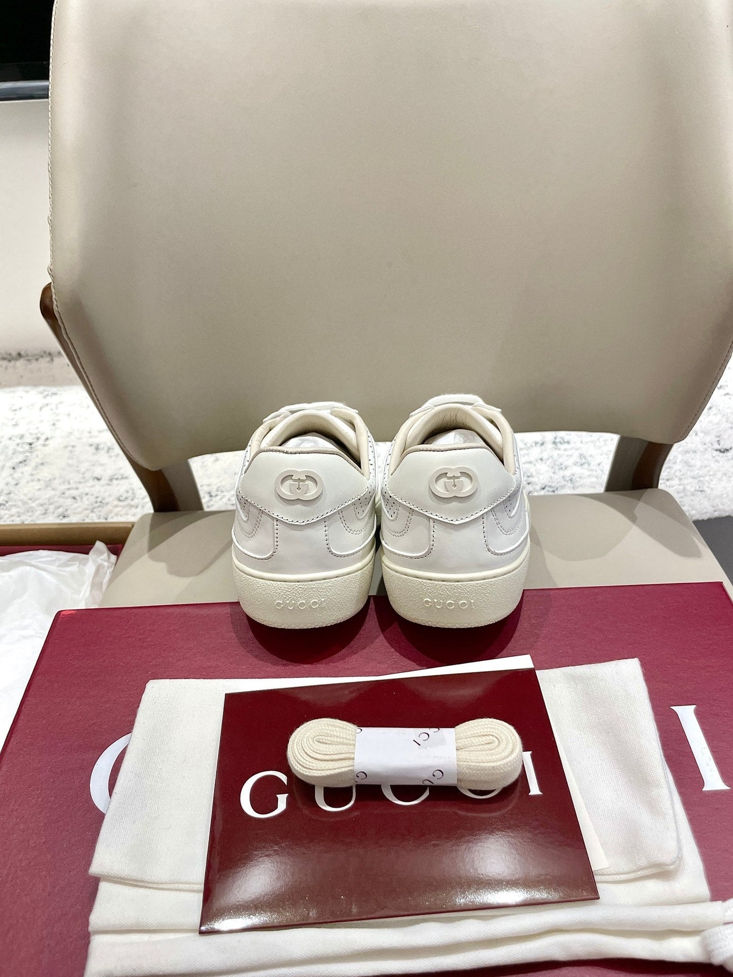 GG 26 Sneaker Ivory Sheepskin 632816