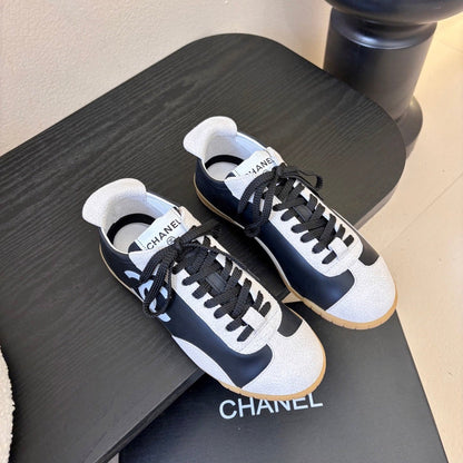 CC 2026 Sneakers Calfskin and Embossed Suede Calfskin