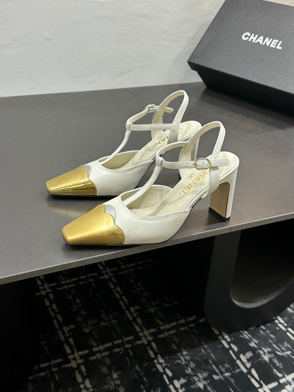 Chanel 2026 Slingback Pumps Leather Sheepskin 832516