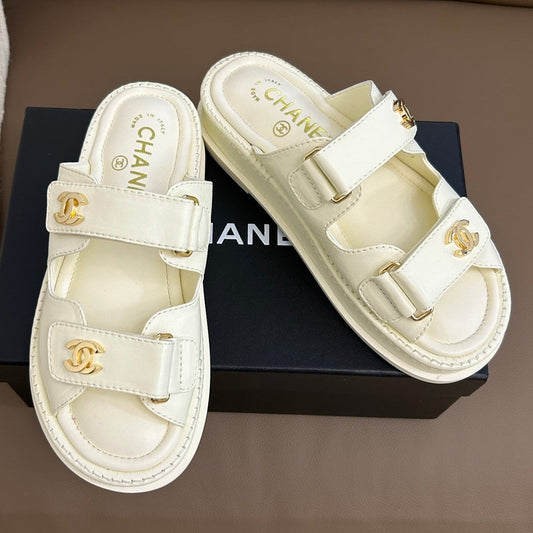Chanel 2026 Slipper Women's Open Sandals Leather 779323