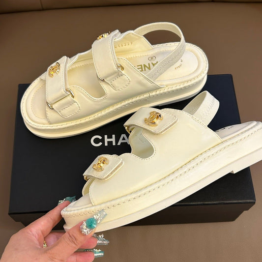 Chanel 2026 Dad Sandals Rubber Leather 779330