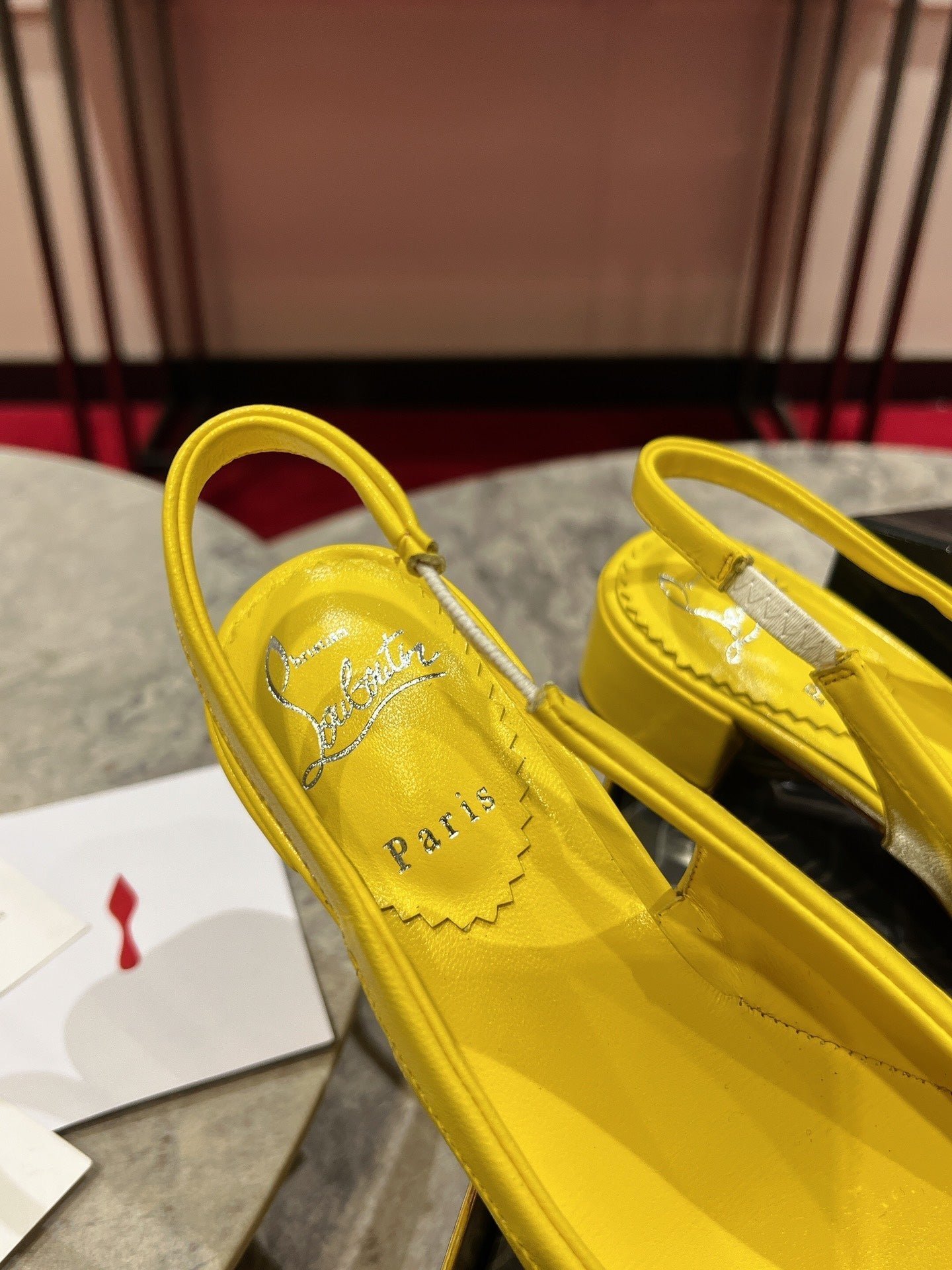 Christian Louboutin Mamadrague Slingback Pumps Leather 825307