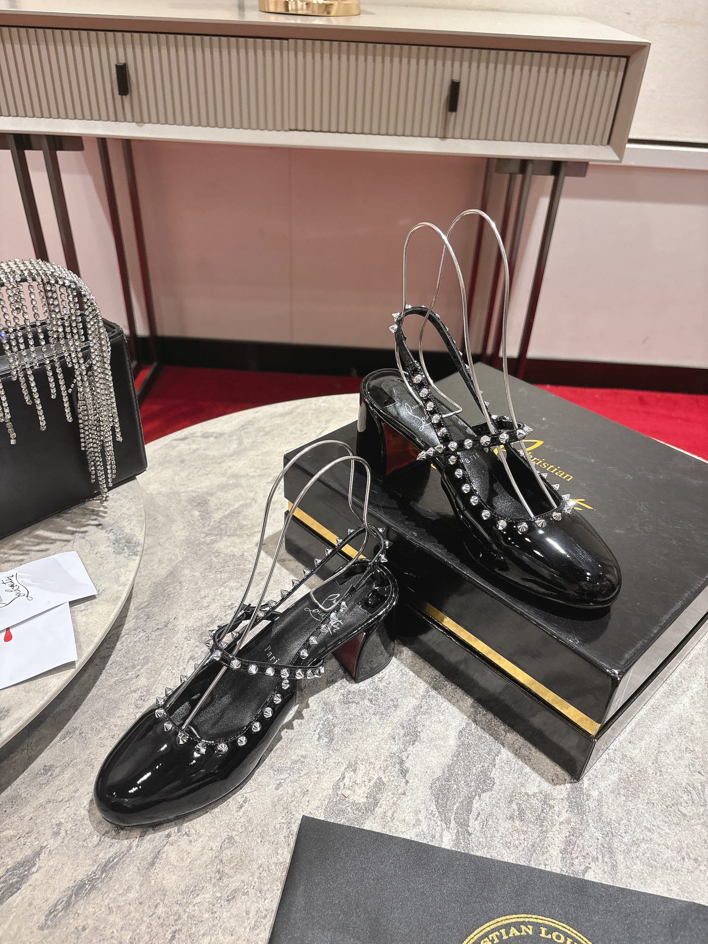 Christian Louboutin Mary Jane Pumps Patent Leather 825296