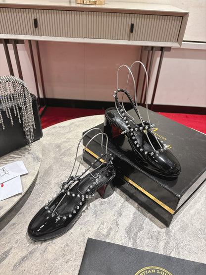 Christian Louboutin Mary Jane Pumps Patent Leather 825296