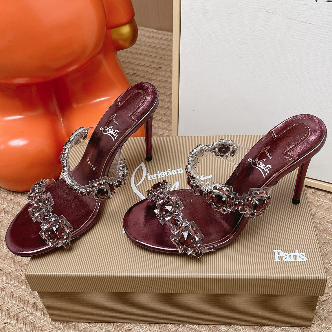 Christian Louboutin Just Jewel Strass Mules 855235