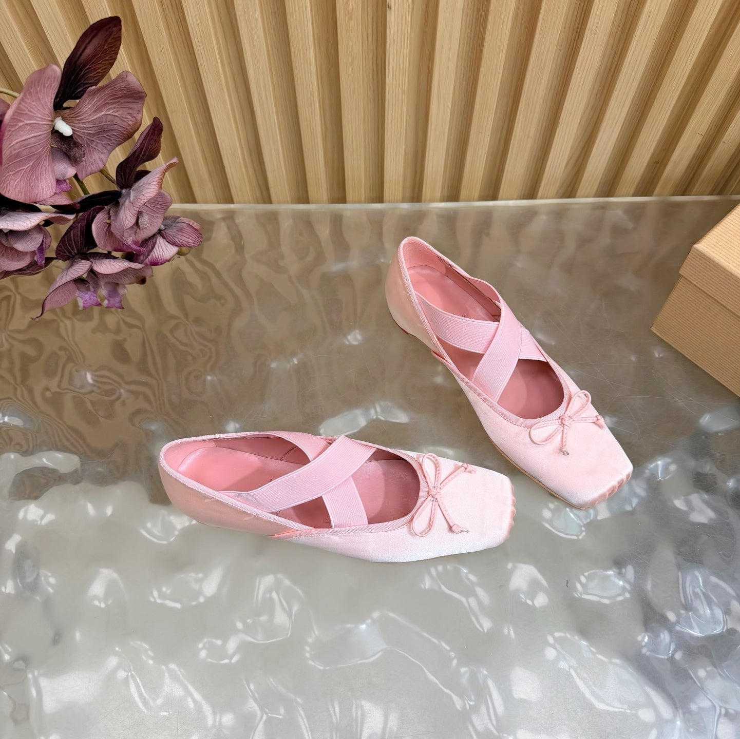 Christian Louboutin 2026 Cassiasticina Ballet Flats Silk Sheepskin 698252