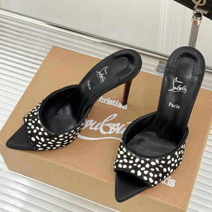 Christian Louboutin 2026 Apostropha High-Heeled Mules 80mm 785429