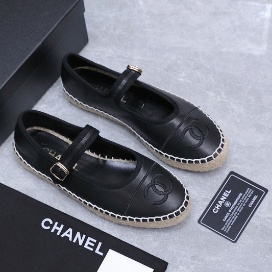 Chanel 2026 Mary Jane Shoes Black Sheepskin 758387