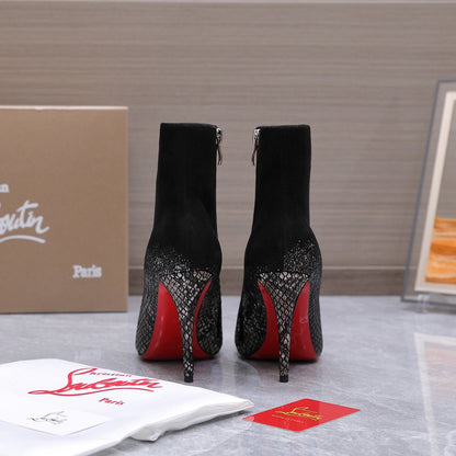 Christian Kondora Metallic Injected Boot Suede 863891