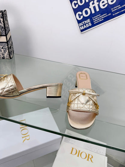 Dior 2026 Sandal 45mm Metallic Leather 844877