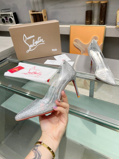 Christian Louboutin Degrastrass PVC 100mm Pump 833134