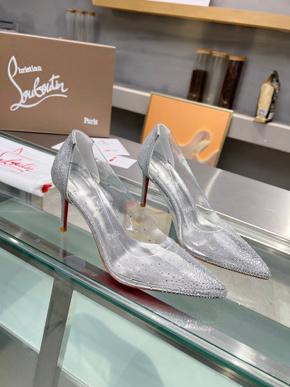 Christian Louboutin Degrastrass PVC 100mm Pump 833134