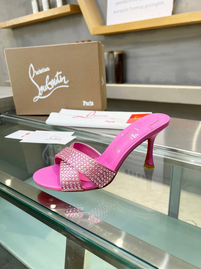 Christian Louboutin Mariza Is Back Strass 75mm Sandal 833140