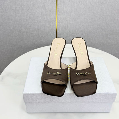 CD 26 High Heel Mule 75 Dark Brown Suede 620358