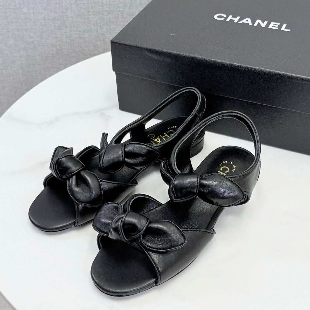 Chanel 2026 Slingback Sandals Bow Sheepskin  801644