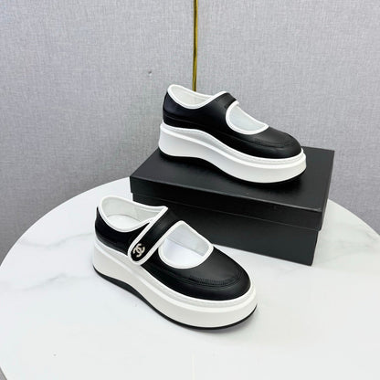 Chanel 2026 Platform Mary Jane Shoes Lambskin 801466