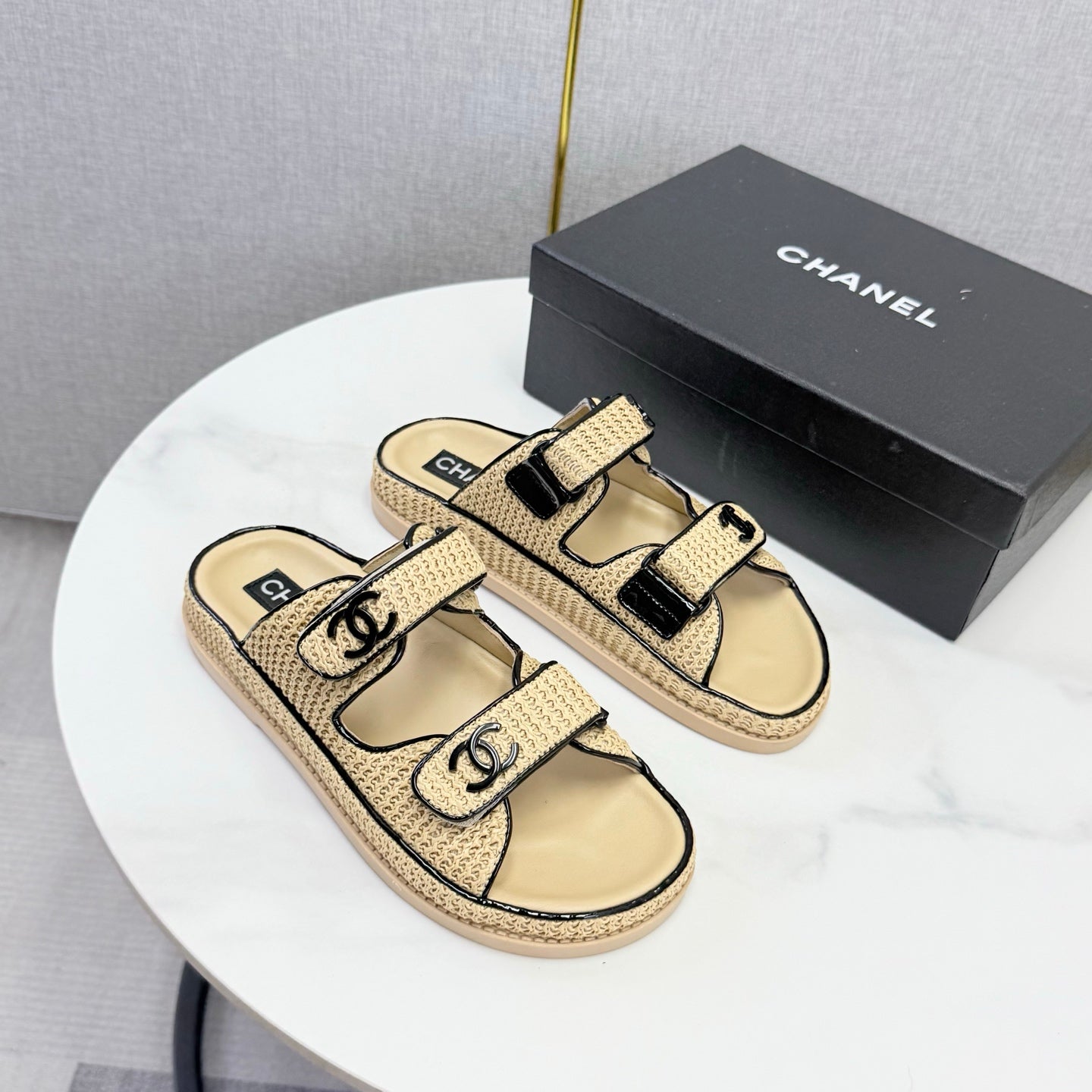 Chanel 2026 Slipper Woven Sheepskin 904539