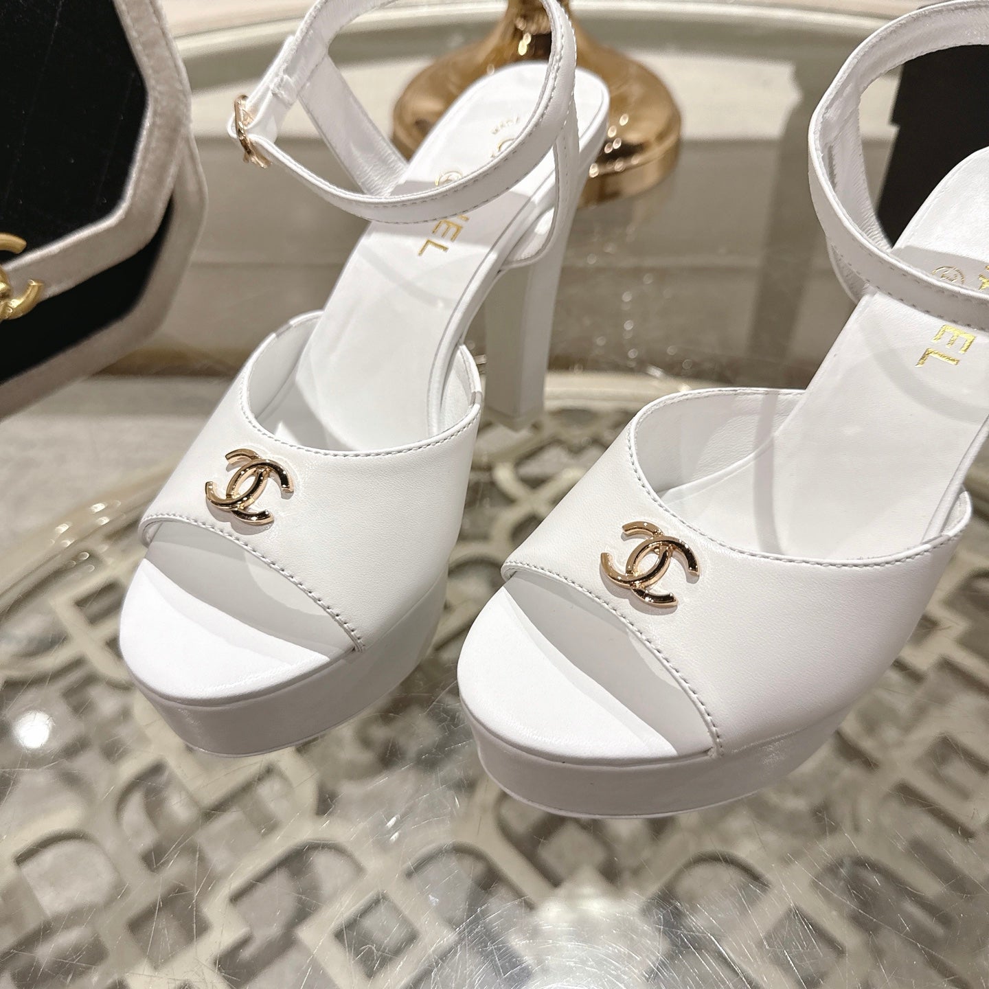 Chanel 2026 Platform Sandals Sheepskin 834300