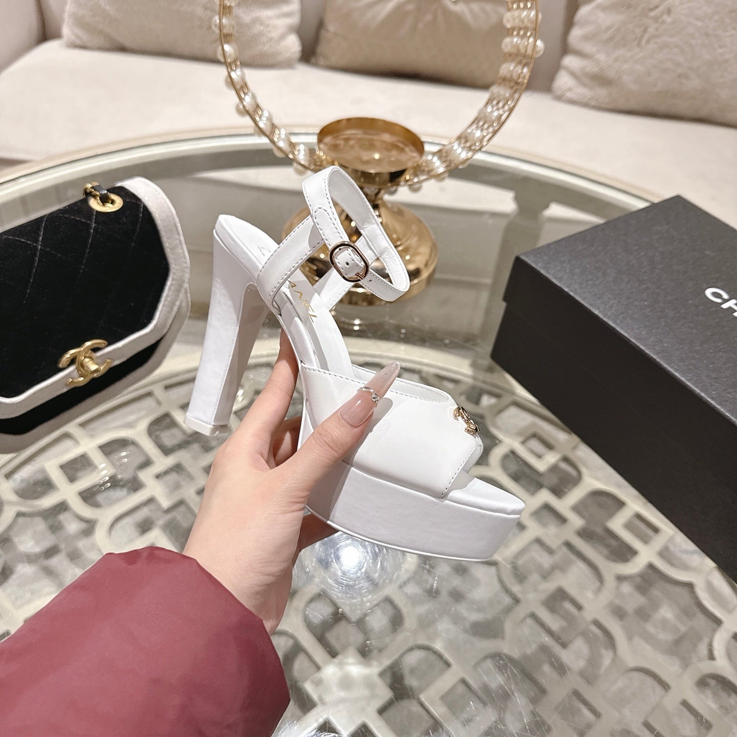 Chanel 2026 Platform Sandals Sheepskin 834300