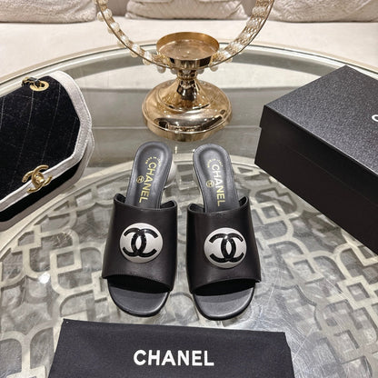 Chanel 2026 Double C Pearl High-Heeled Sandals Leather Lambskin 834456