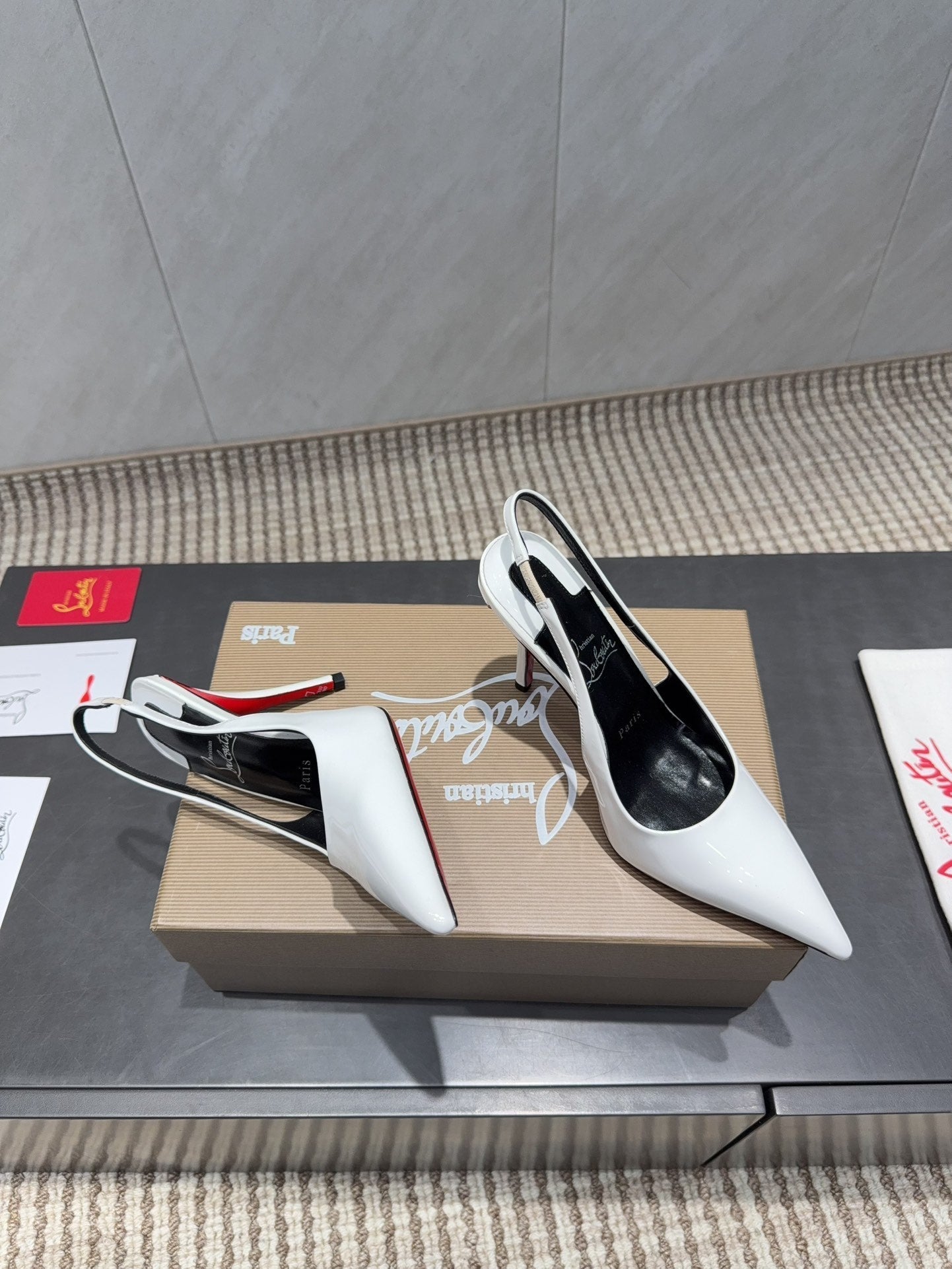 CL 26SS Slingback 100 White Patent Leather 613985