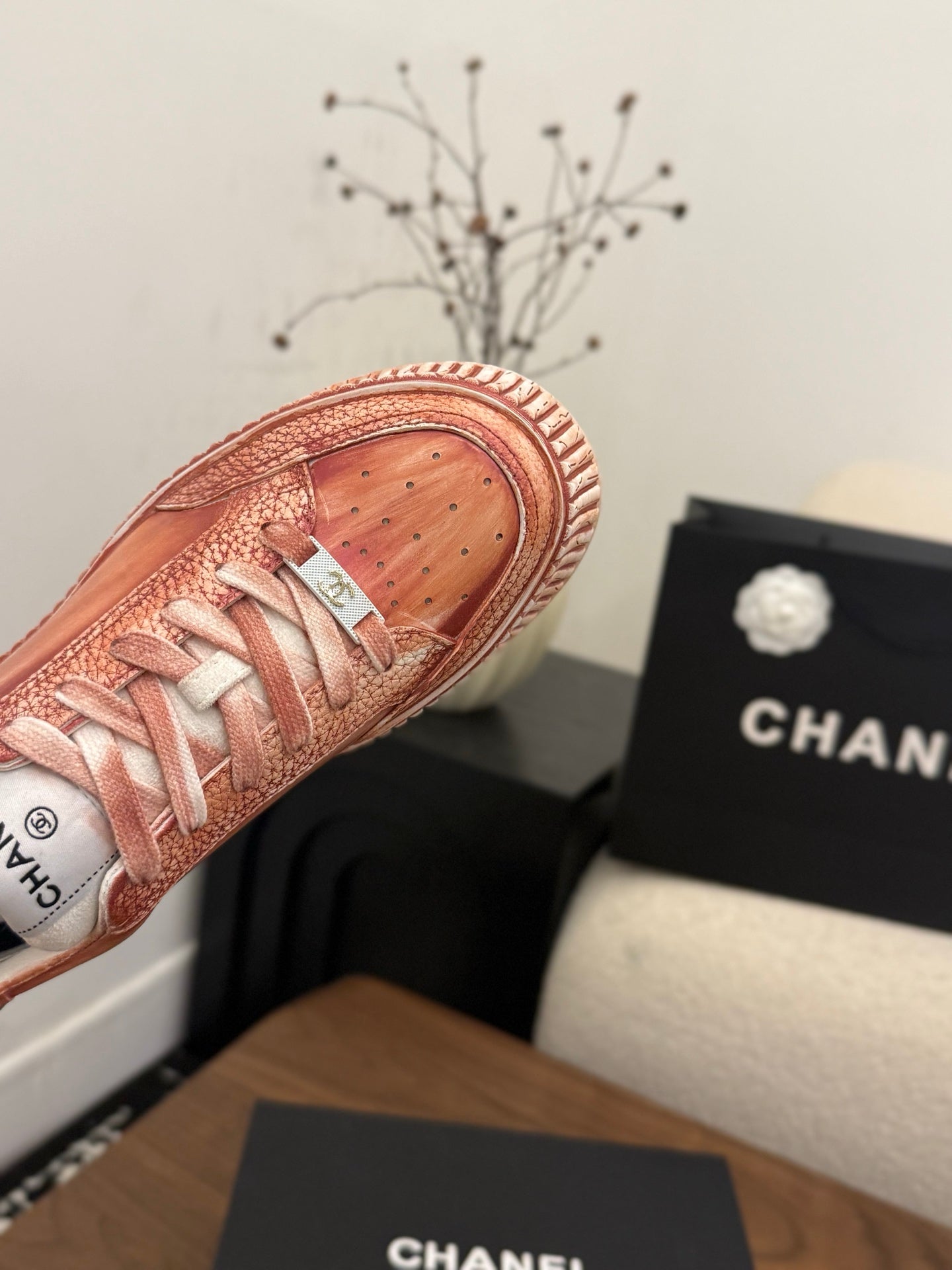 CC 26s Casual Sneaker Coral Orange Leather 183616