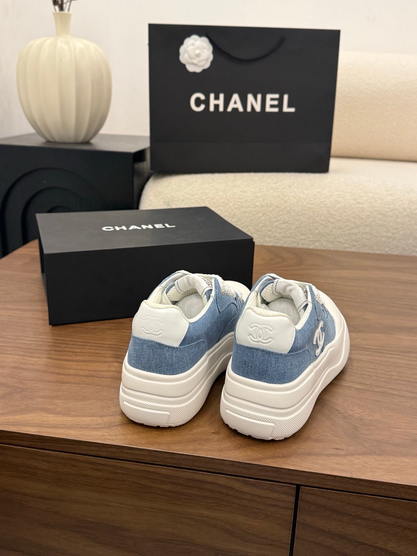 CC 26s Casual Sneaker Blue White Canvas Leather 183591