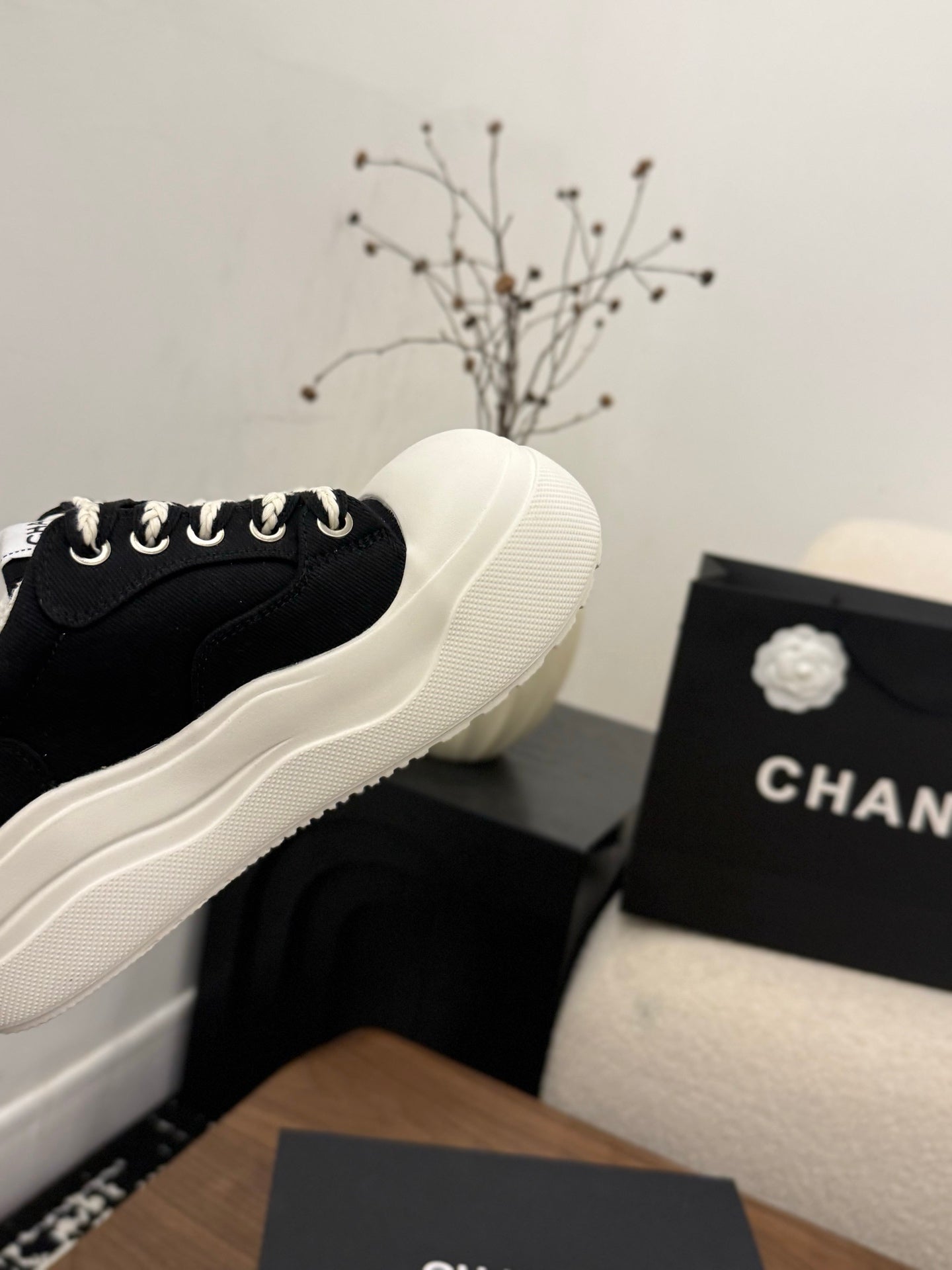 CC 26s Casual Sneaker Black White Canvas Leather 183592