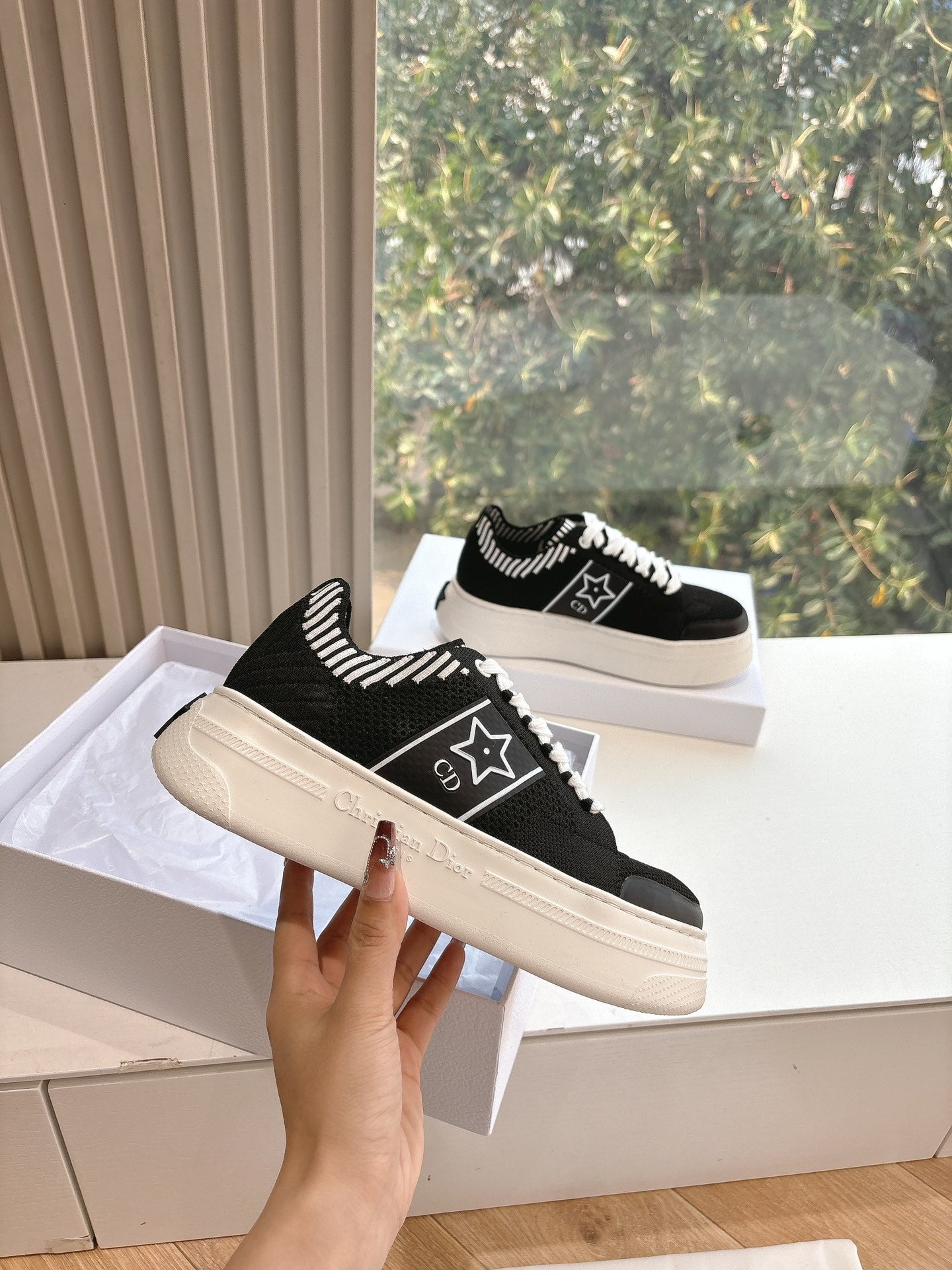 CD 26s Sneaker 45 Black Canvas Cowhide 648333
