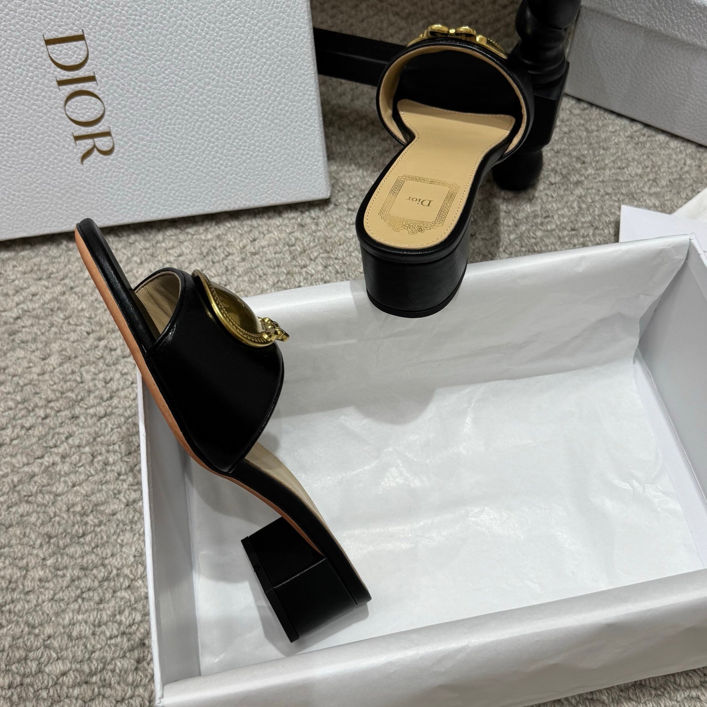 Dior 2026 Médaillon Buckle Sandal Lambskin
