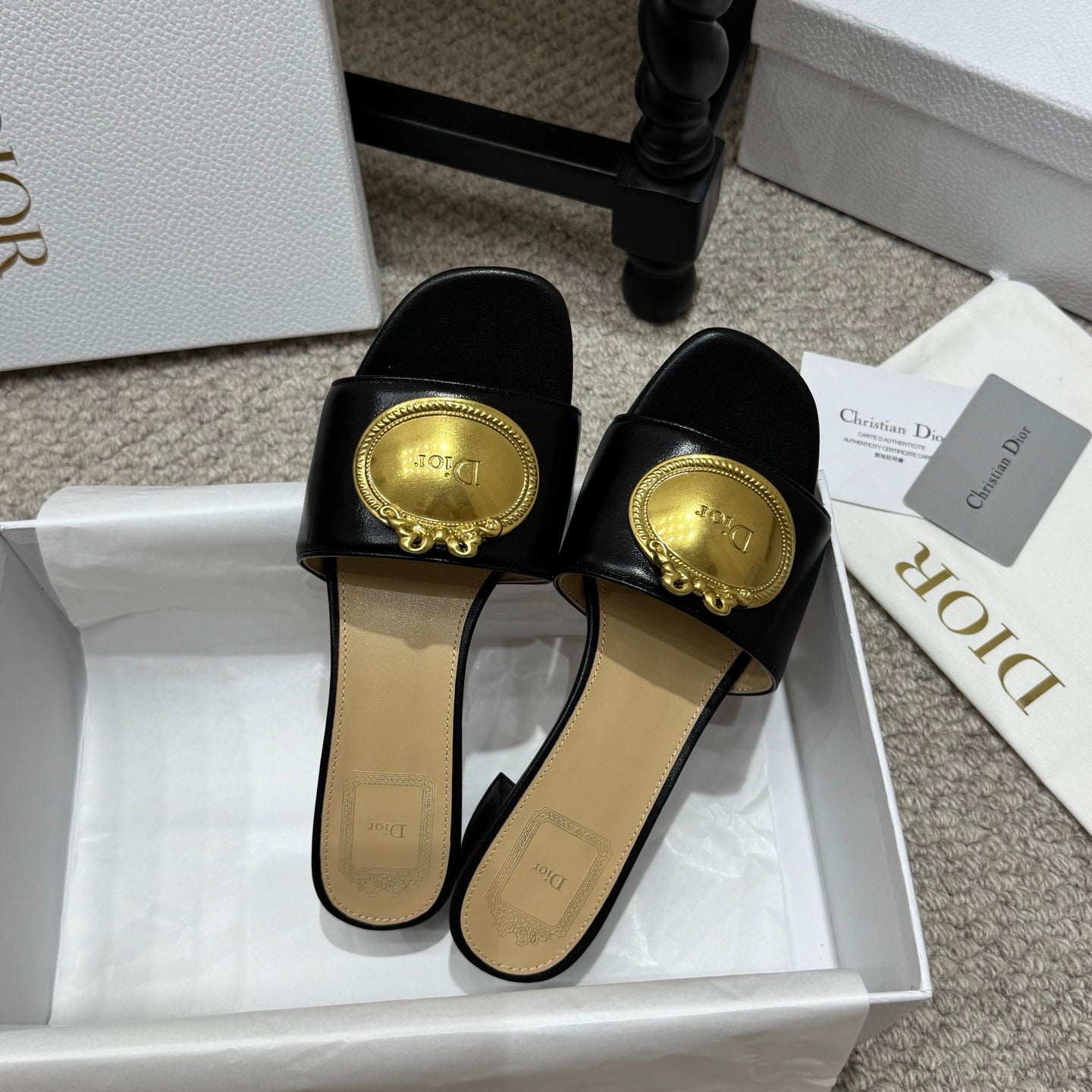 Dior 2026 Médaillon Buckle Sandal Lambskin