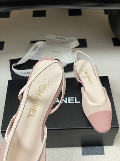 CC 26s Slingback  Light Pink Mesh Fabric Sheepskin 649447