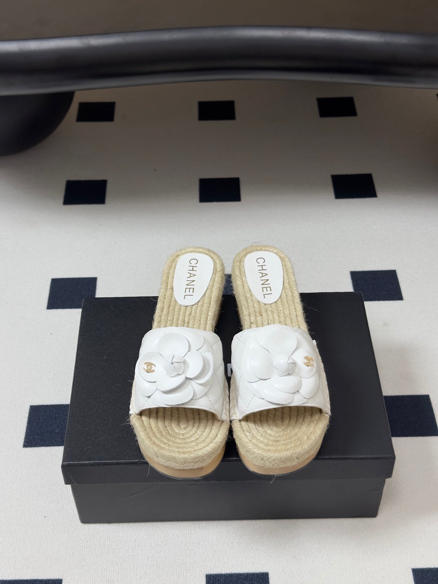 Chanel 2026 Camellia Slippers Sheepskin 834648
