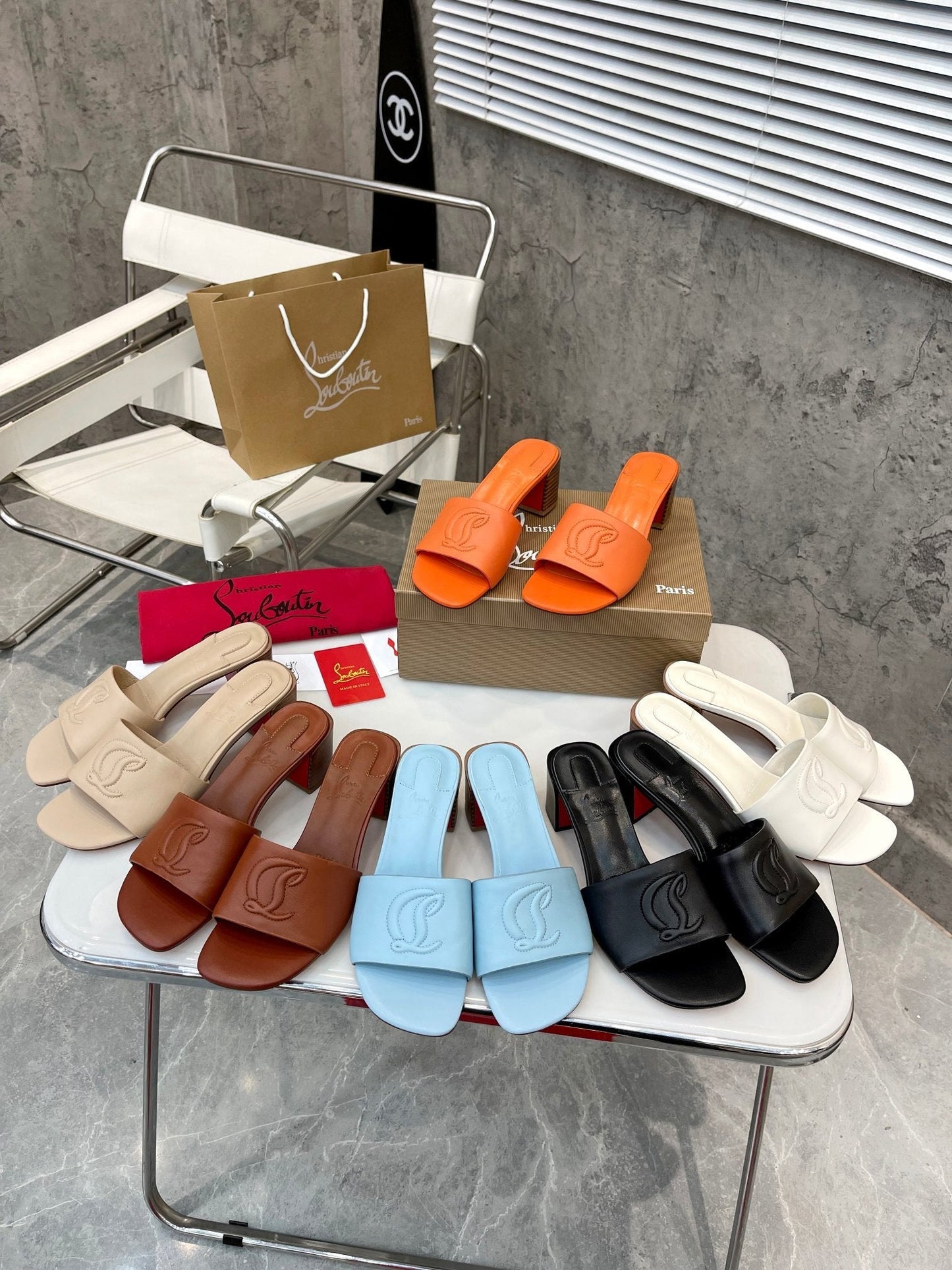 Christian Louboutin 2026 So CL 55mm Mules Leather 780407