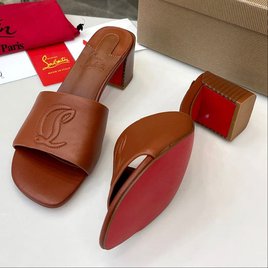 Christian Louboutin 2026 So CL 55mm Mules Leather 780407