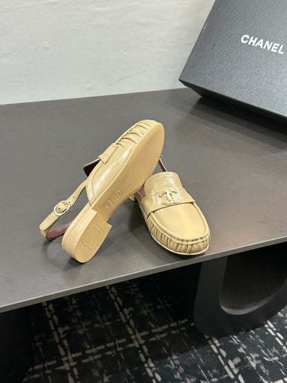 Chanel 2026 Slingback Loafers Leather Sheepskin 832506