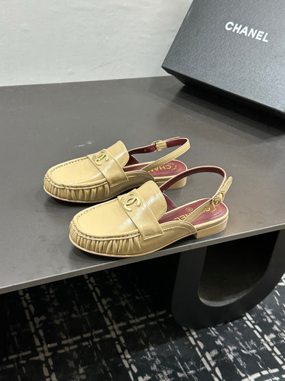 Chanel 2026 Slingback Loafers Leather Sheepskin 832506