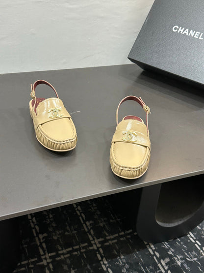 Chanel 2026 Slingback Loafers Leather Sheepskin 832506