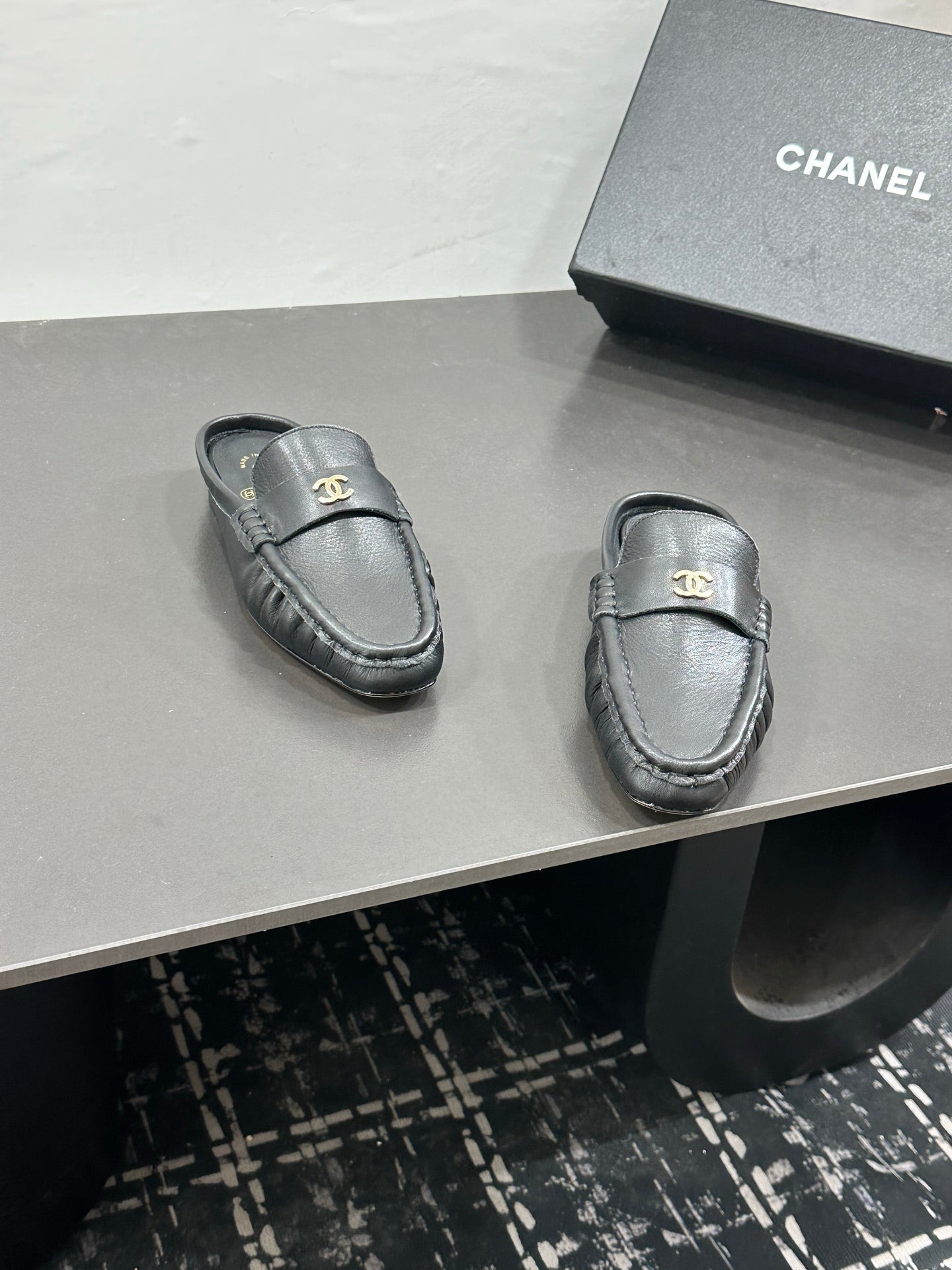 Chanel 2026 Double C Metal Logo Mules Leather Sheepskin 832551