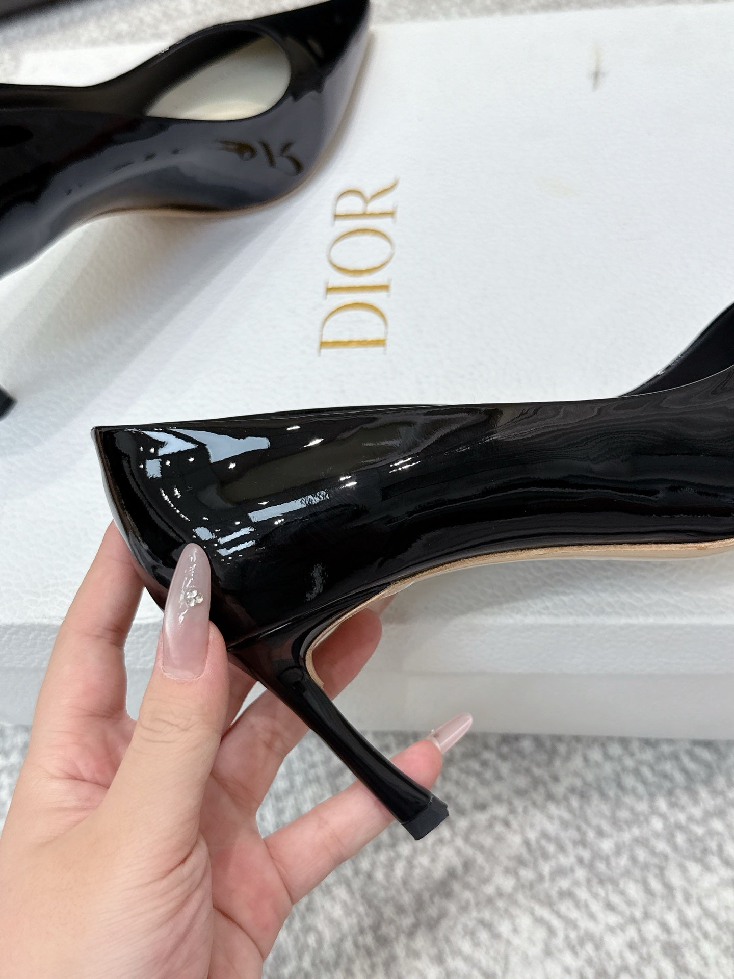 CD 26s High Heels Pump 85 Black Patent Leather 661472