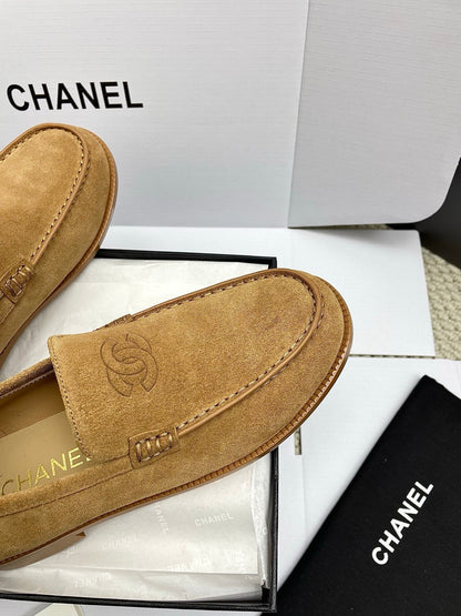 CC 26s Double C Loafers Brown Suede 645308