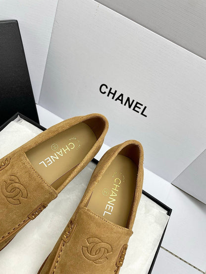 CC 26s Double C Loafers Brown Suede 645308