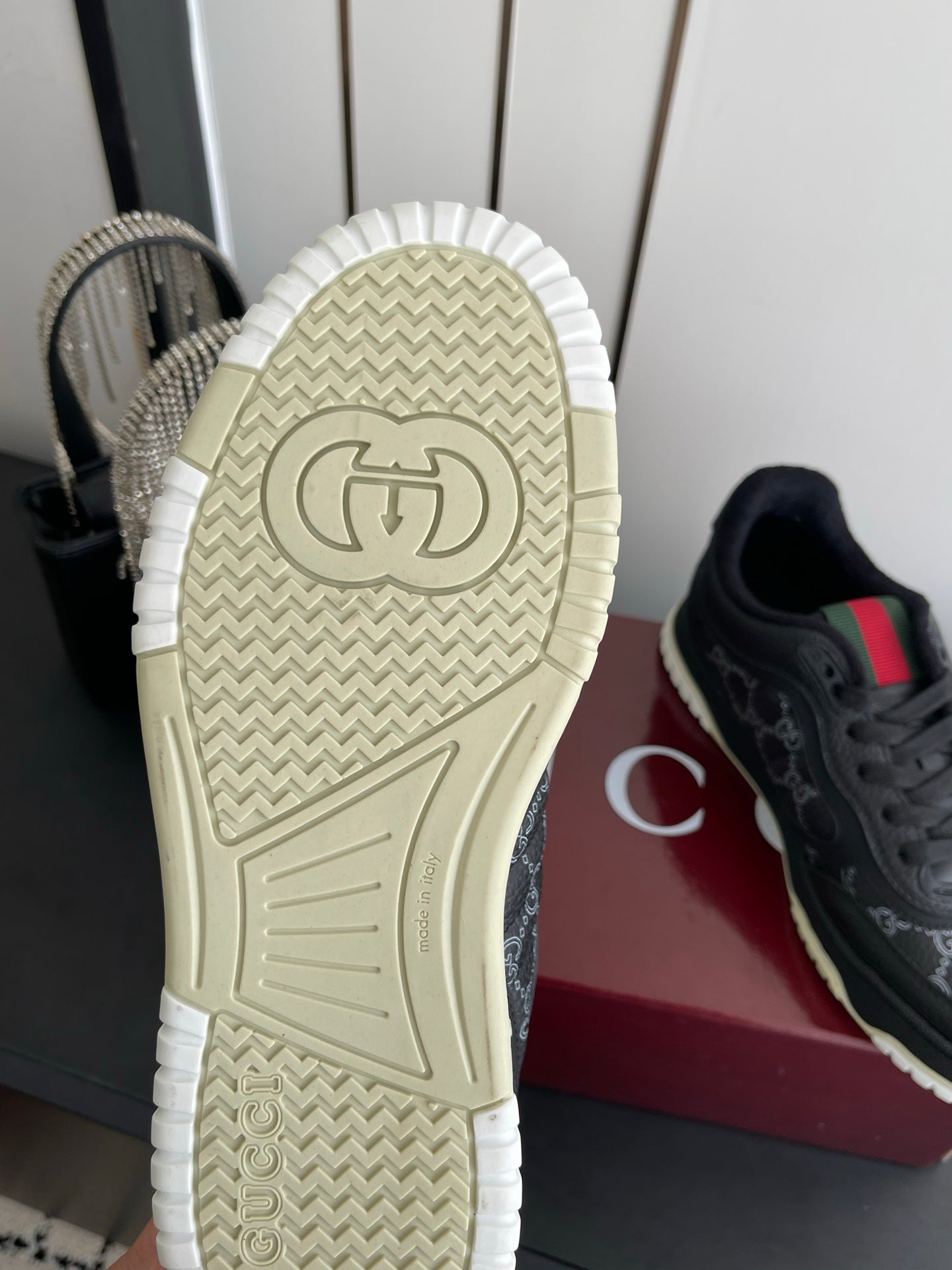 GG 26 Couple Sneakers Black Cowhide 631673